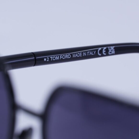 Tom Ford Goldie FT1092 01A Sunglasses Black Square Frame, Smoke Lenses